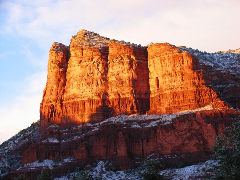 snow in sedona