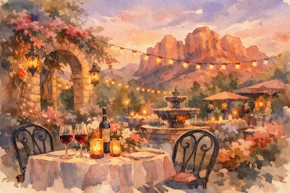 Romantic Courtyard Dining Sedona Guide