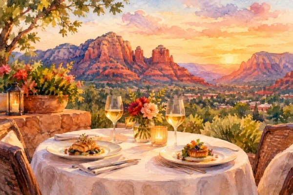 A Fine Dining Anniversary Dinner Example in Sedona