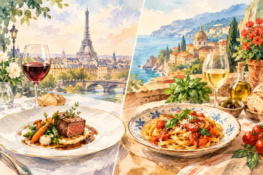 French vs Italian Fine Dining Differences